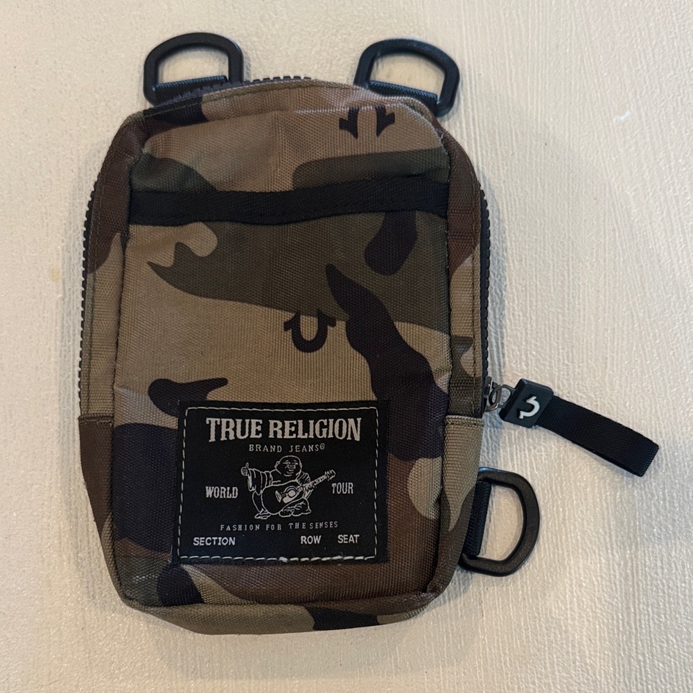 True Religion Men's Camouflage Belt Bag (no strap)